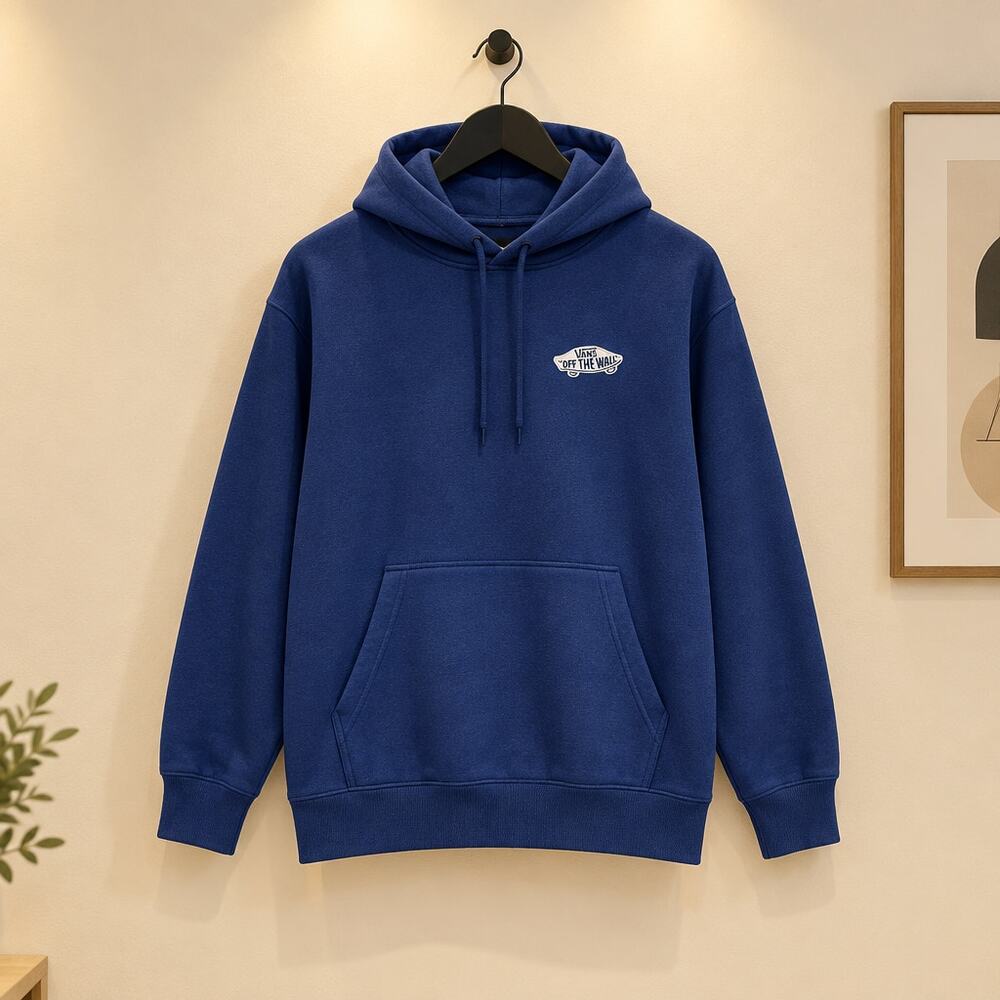 VANS “Off The Wall” Blue Hoodie — Size XL